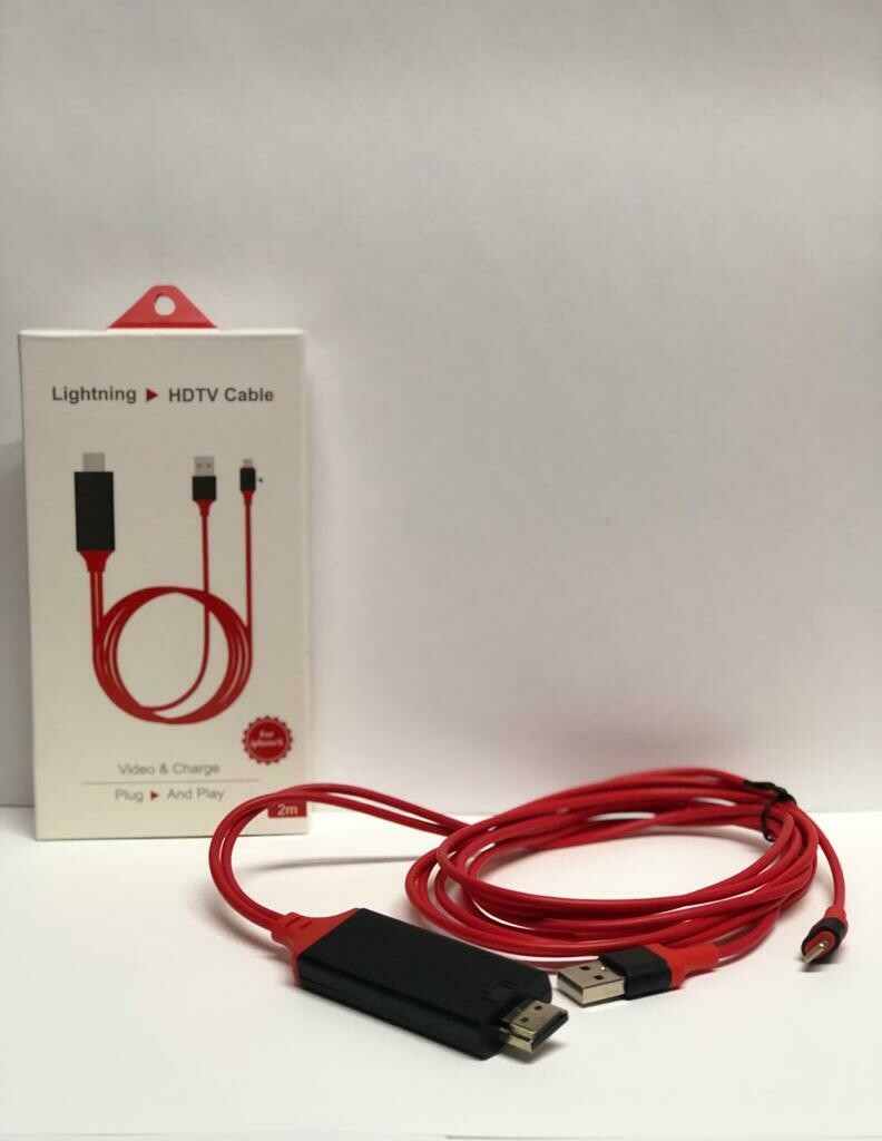 Lightning to 1080p 8Pin HDMI HDTV TV AV Cable Cord Adapter For iPhone 6