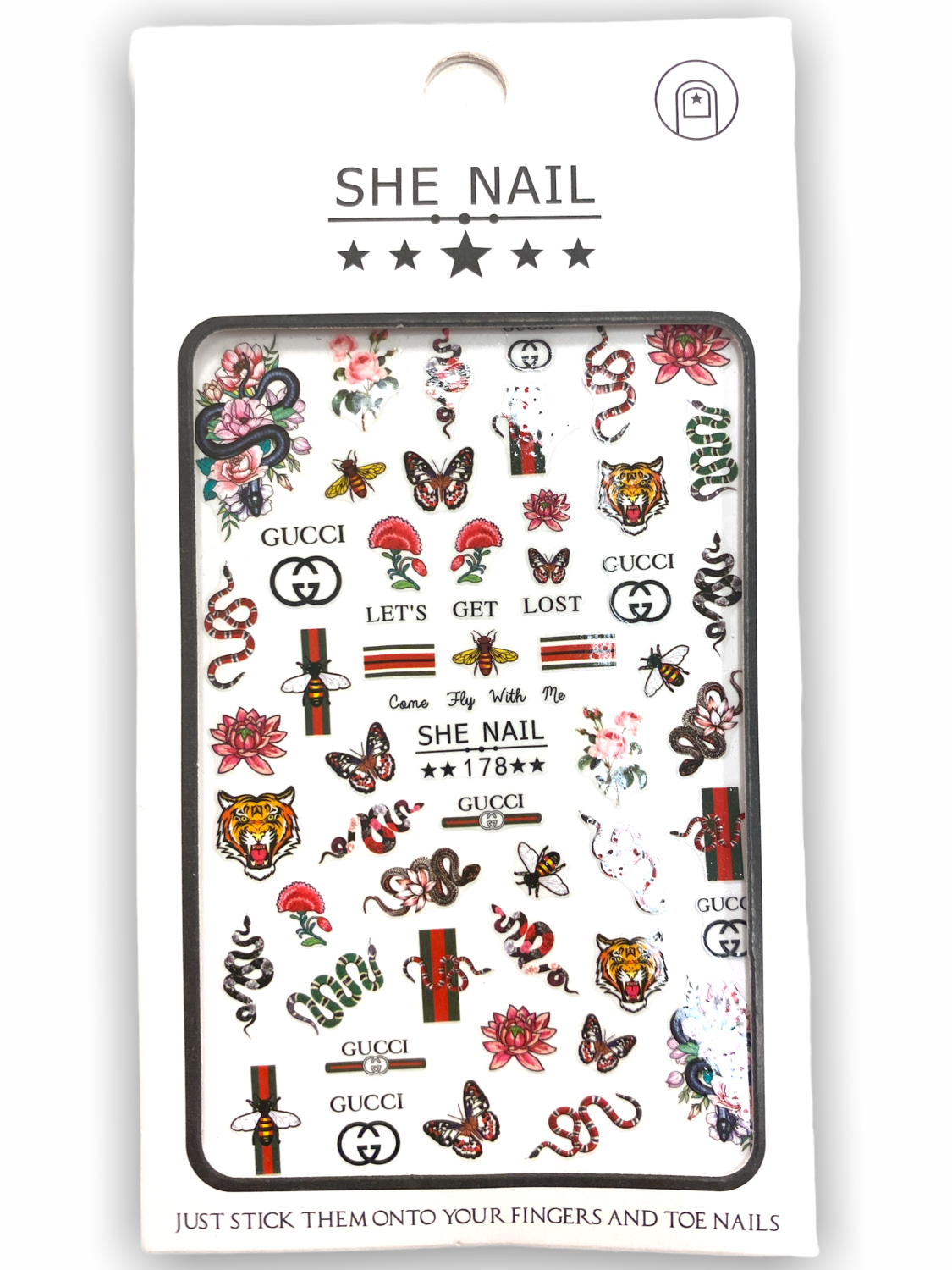 Gucci Nail Stickers