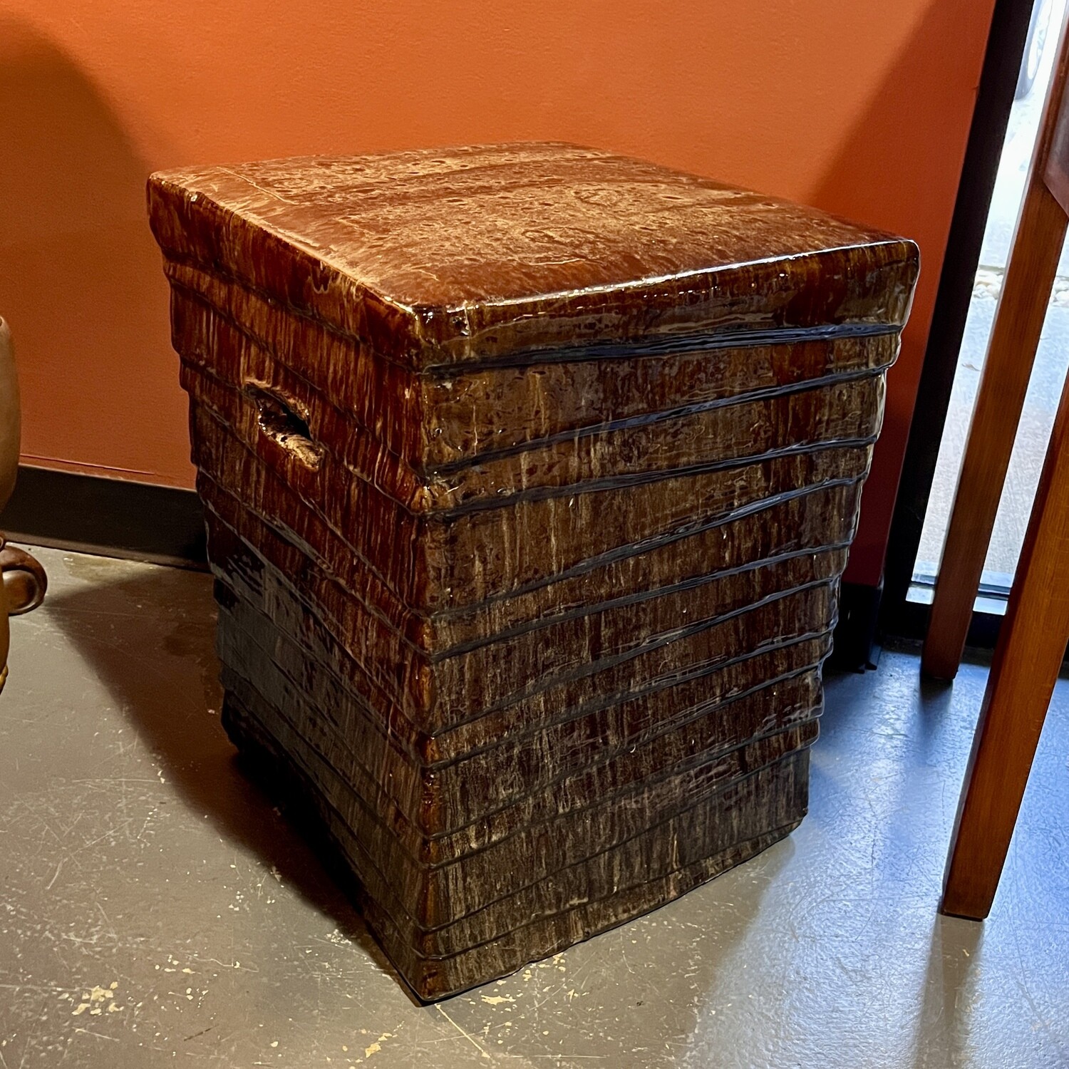 Square Ceramic Garden Stool/Table