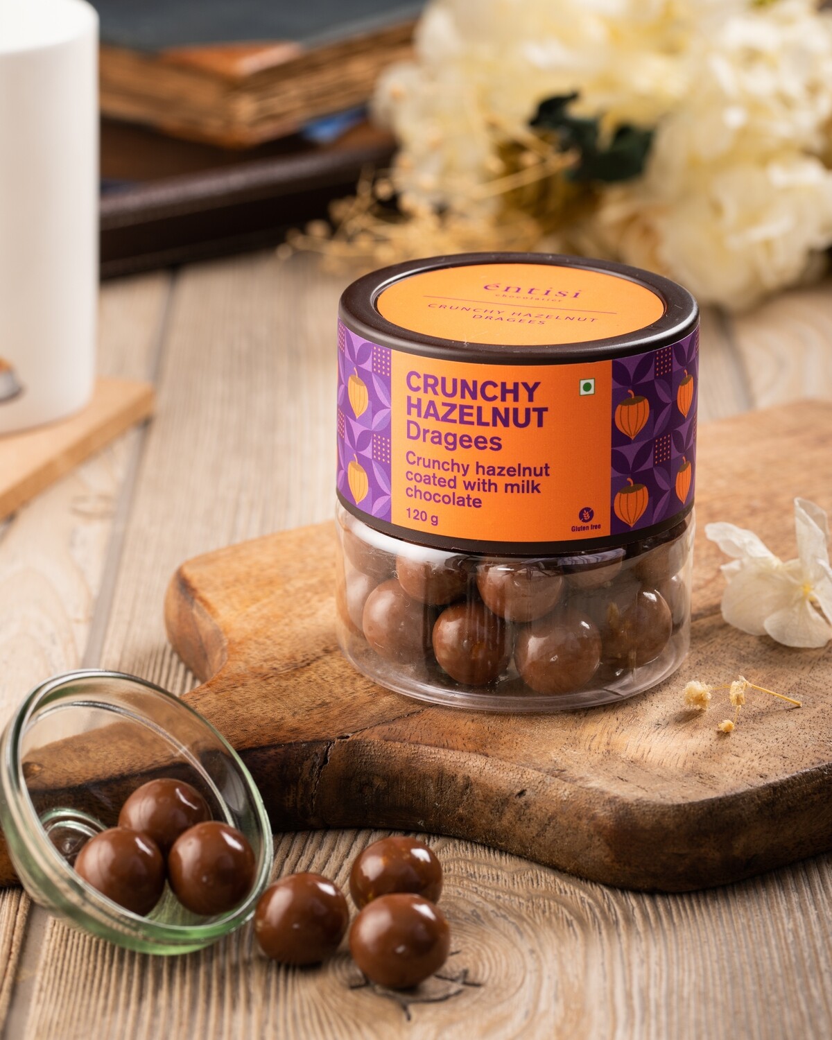 Crunchy Hazelnut Dragees Jar