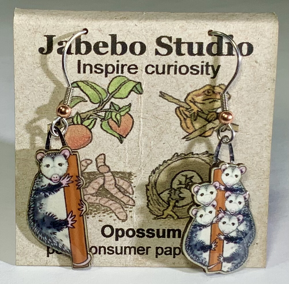Jabebo Opossum Earrings