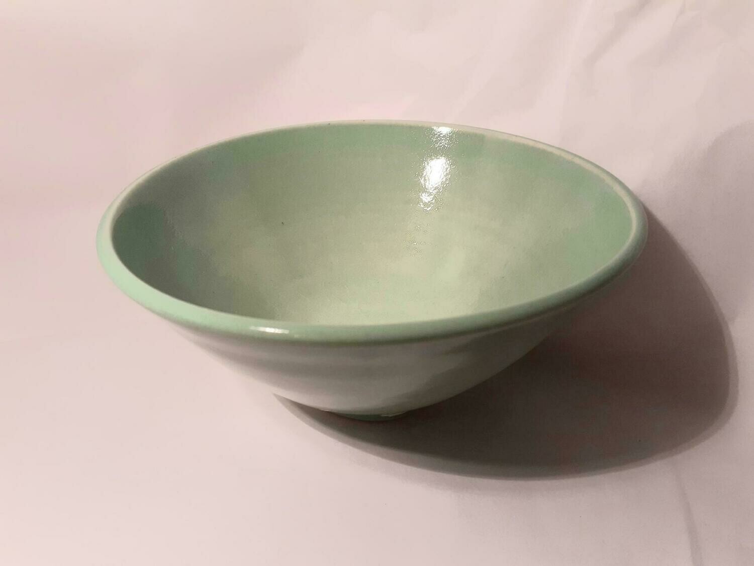 Stoneware breakfast bowl green