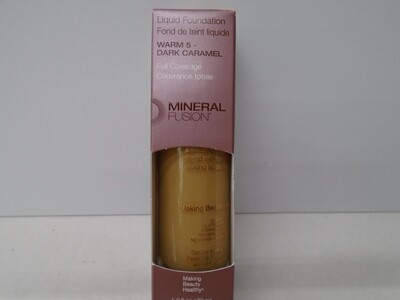 Mineral Fusion Warm 5-Dark Caramel Foundation 1floz