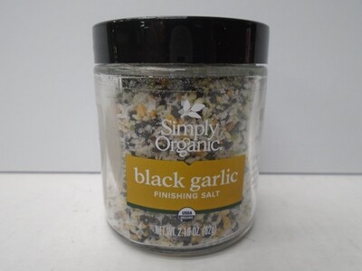 Simply Organic Black Garlic Finishing Salt 2.19oz