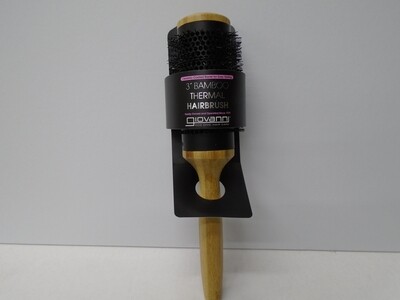 Giovanni 3"BambooThermlHairbrush CeramicCoatedBarrel