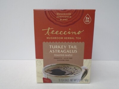Teeccino TurkeyTailAstagTea10ct