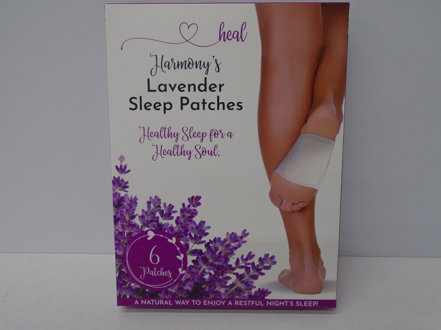Harmony's LAVENDER SLEEP FOOT PATC 6pk