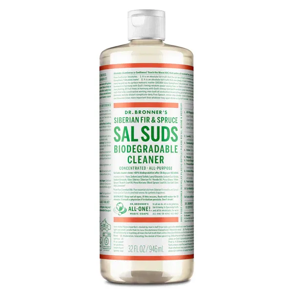 Dr Bronners Salsuds Biodegradable Cleaner 32oz