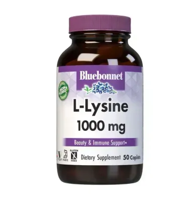 Bluebonnet Nut. L-Lysine 1000mg 50s