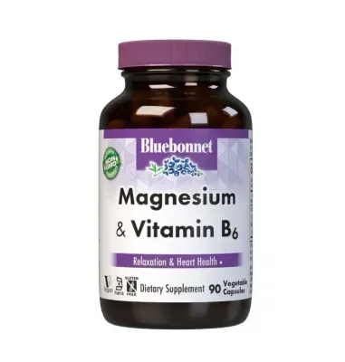 Bluebonnet Nut. Magnesium Plus B6 90s