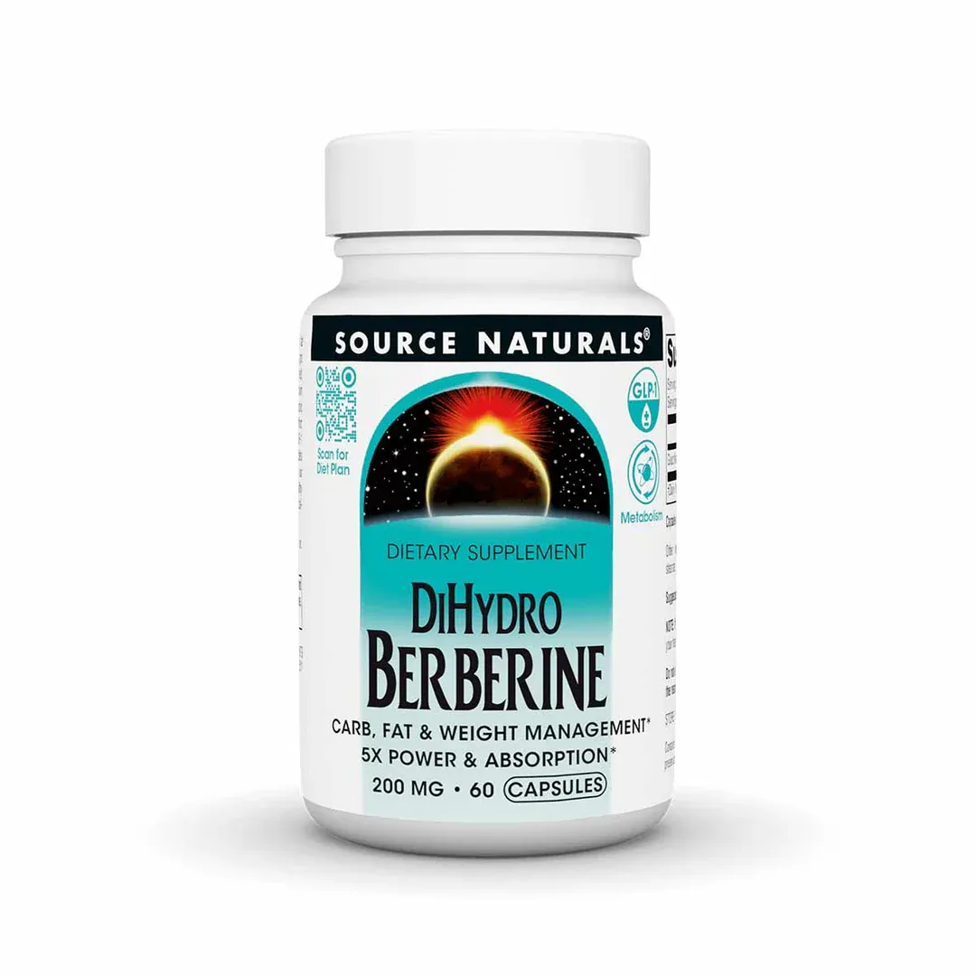 SOURCE NATURALS DIHYDROBERBERINE 200MG 60vc