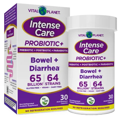 Vital Planet Intense Care Bowel + Diarrhea 30 count Shelf Stable