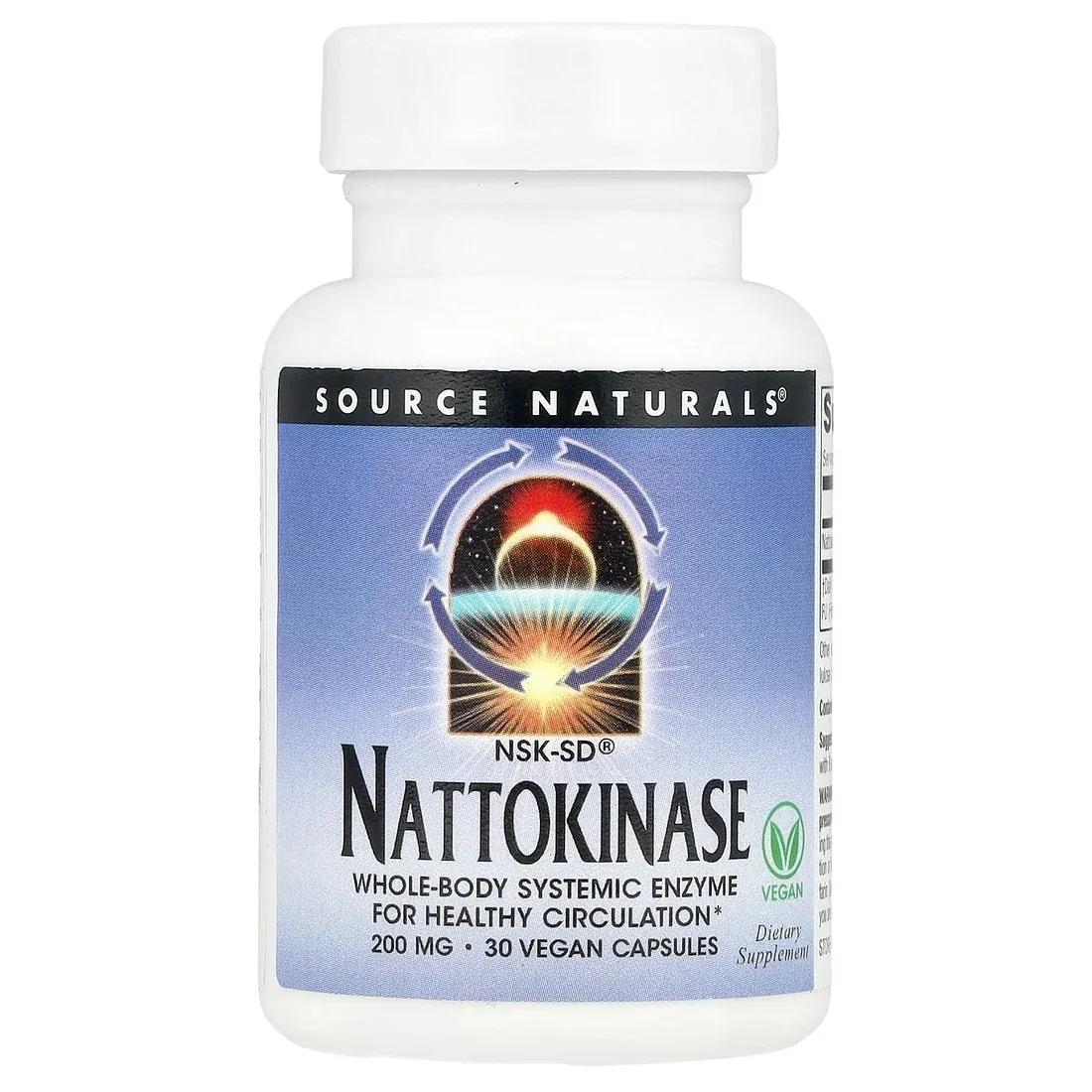 SOURCE NATURALS NATTOKINASE 200MG VEGI CAP 30C