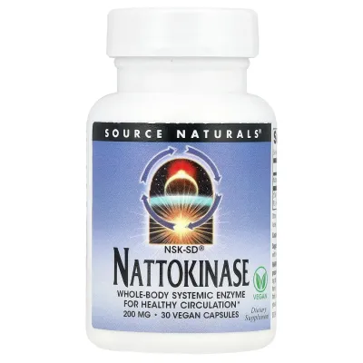 SOURCE NATURALS NATTOKINASE 200MG VEGI CAP 30C