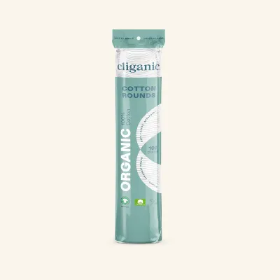 CLIGANIC COTTON ROUNDS ORGANIC 100ct