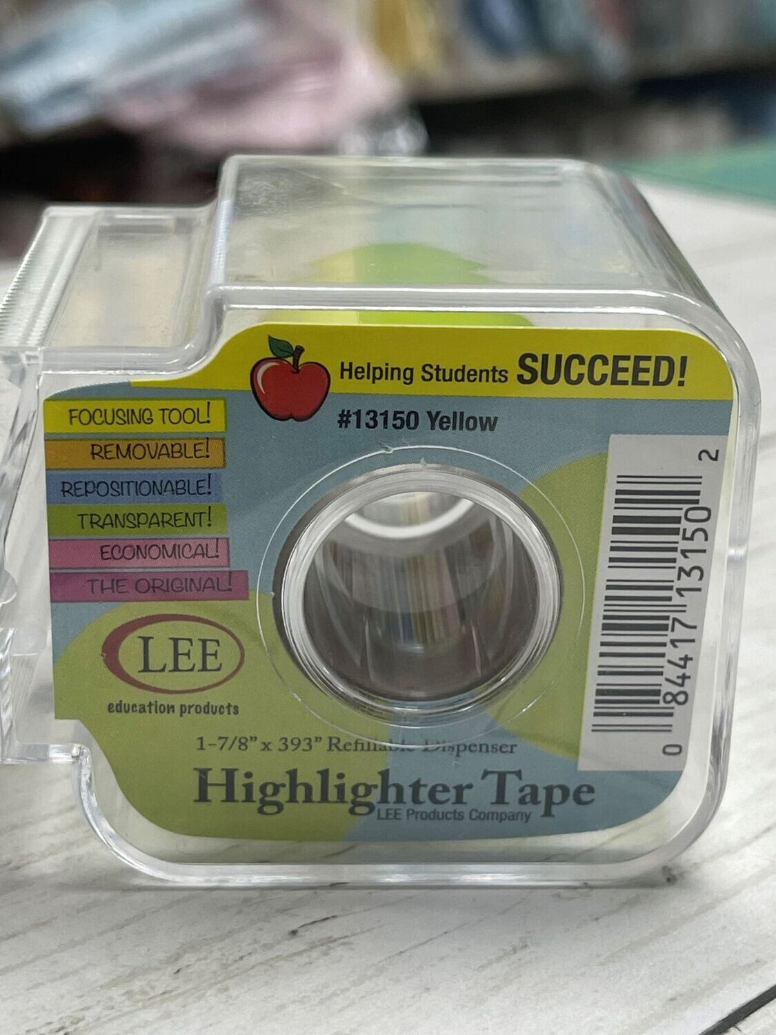 Highlighter Tape Lee Yellow 13150