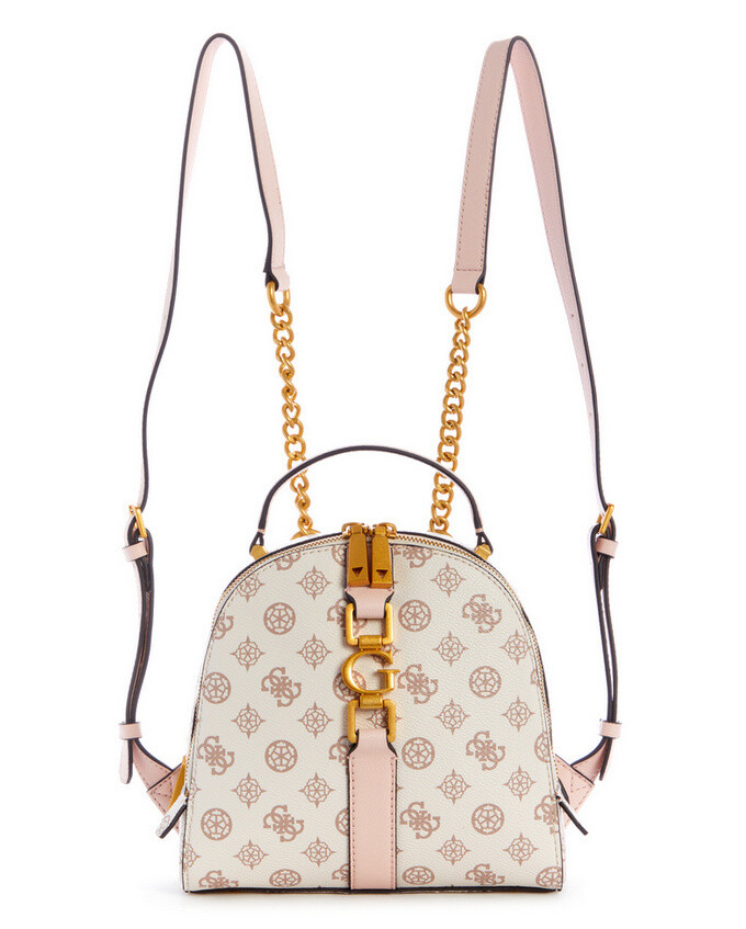 GUESS BACKPACK BRIANA LOGO / COLOR CREAM