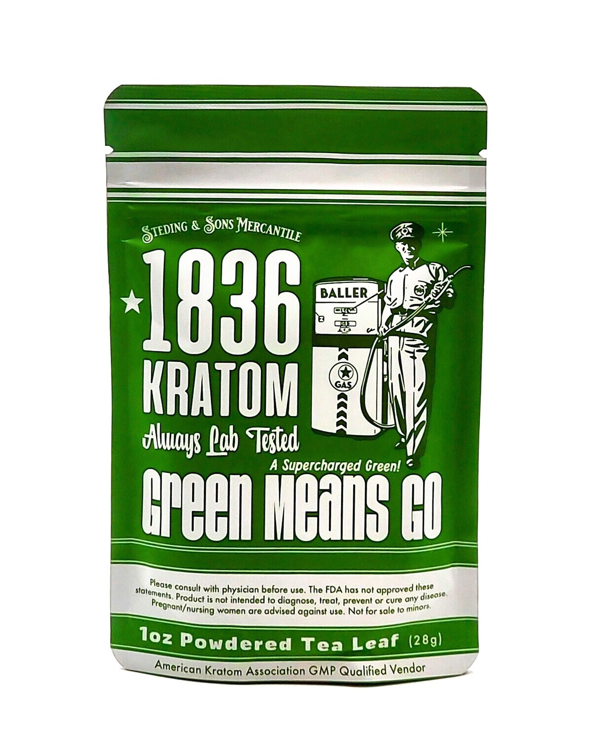 Green Means Go Powdered Leaf 5 Sizes!