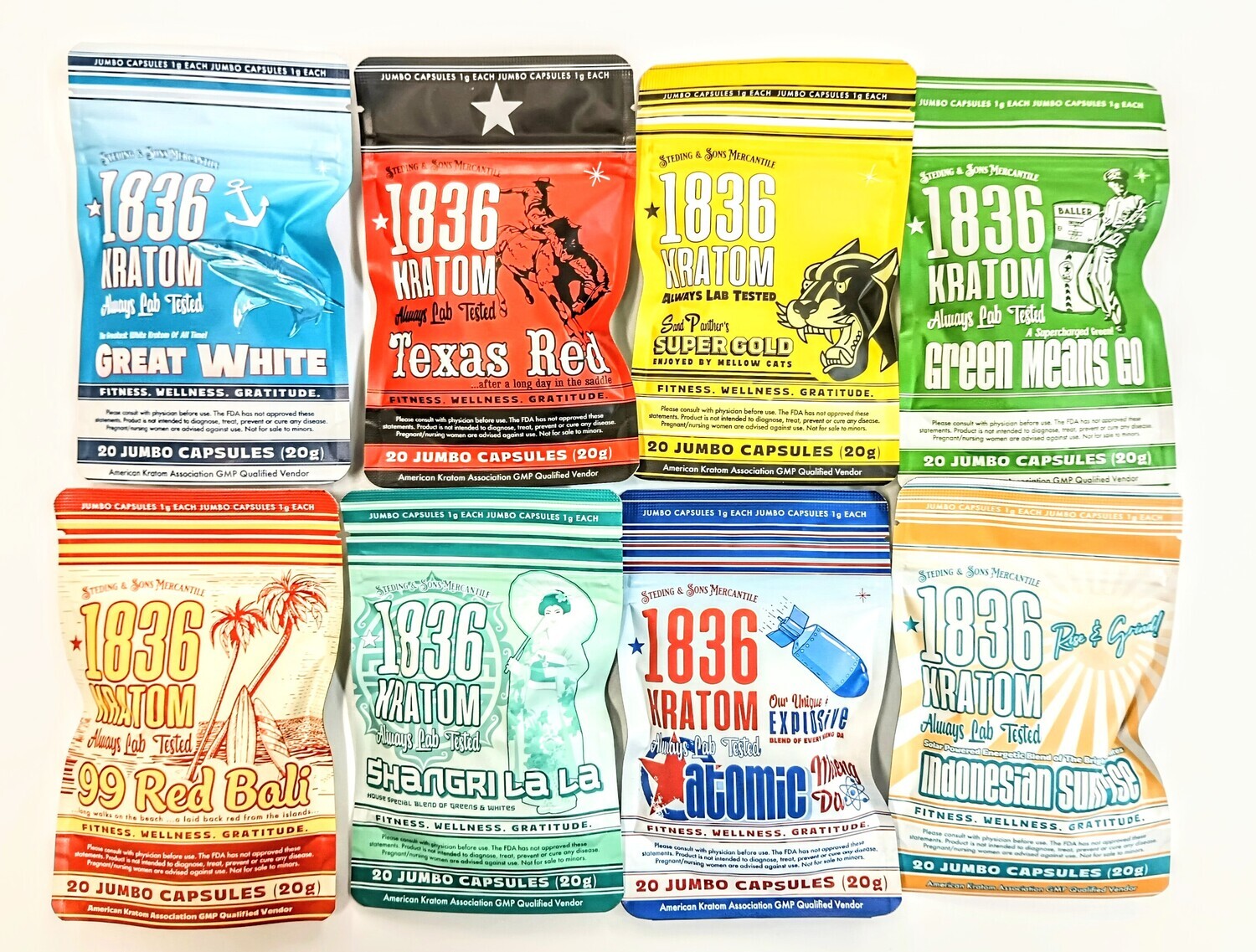 Pick 4 to try Capsule Samples One free pack per NEW customer