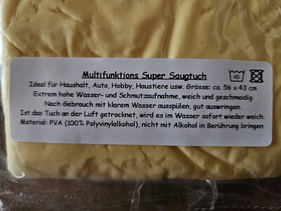 Multifunktions Super Saugtuch inkl. Versand