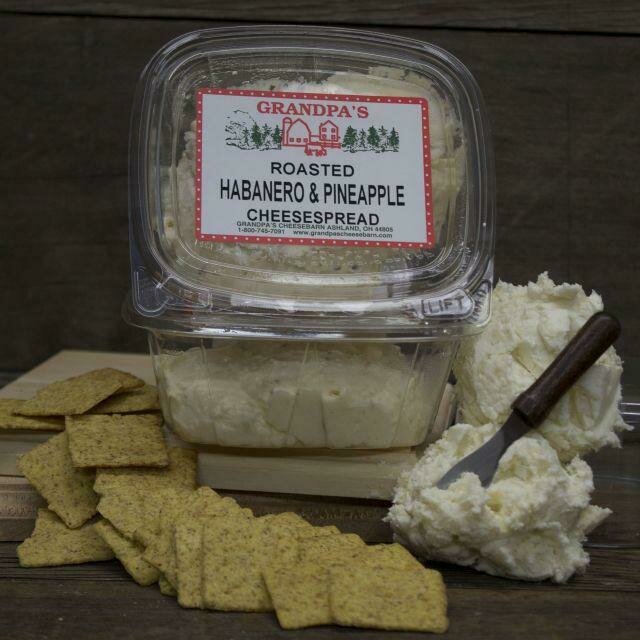 Homemade Roasted Pineapple Habanero Cheese Spread