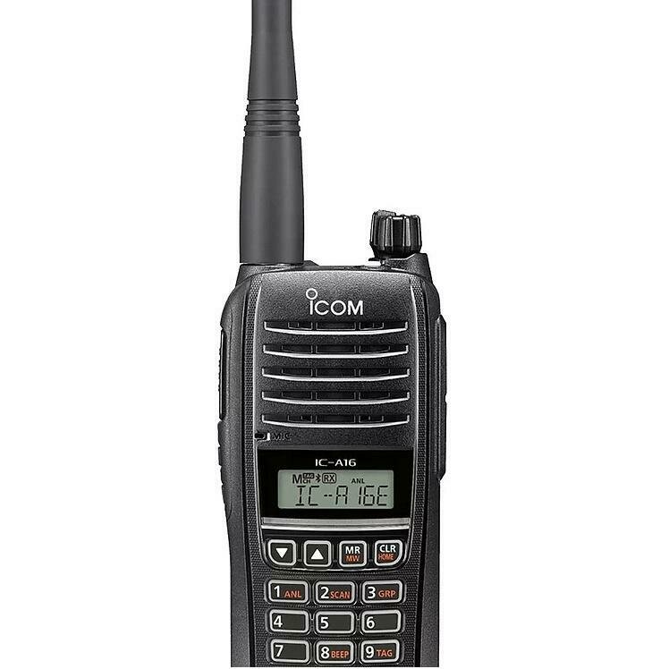 ICA16E VHF PORTABLE AIRBAND RADIO