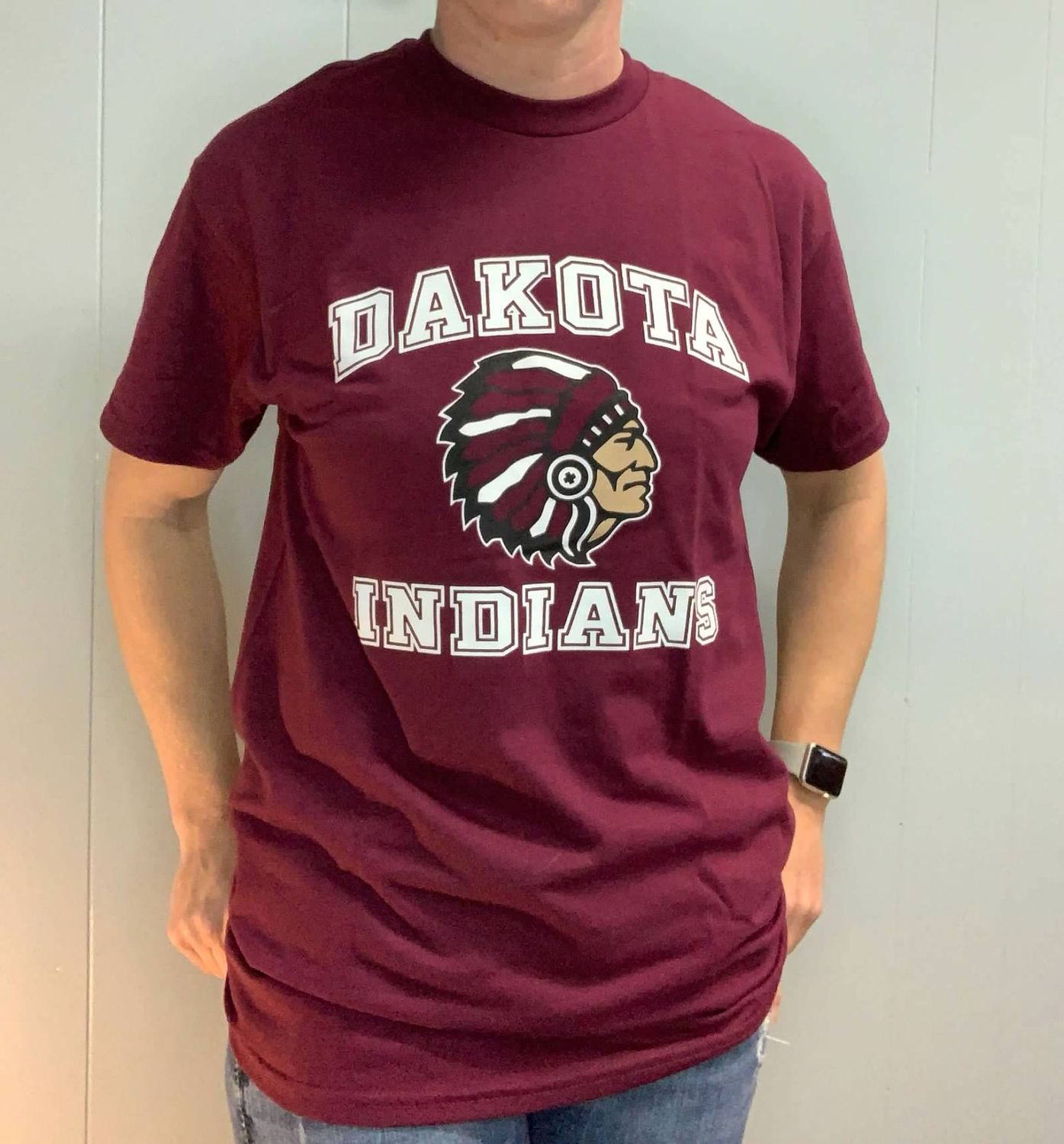 Dakota Indian SS T-Shirt Maroon