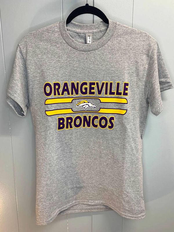 Orangeville Broncos Short Sleeve Tee - Grey
