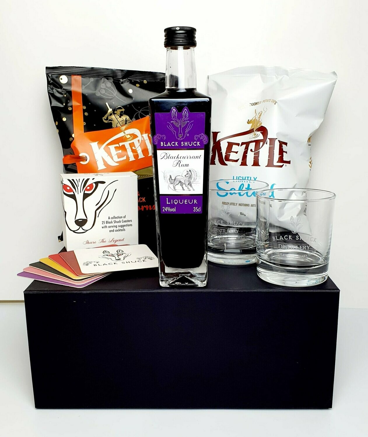 Big Black Box Blackcurrant Rum Hamper (V) (VE) (GF)