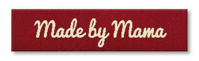 Wäsche-Etikett - Made by Mama