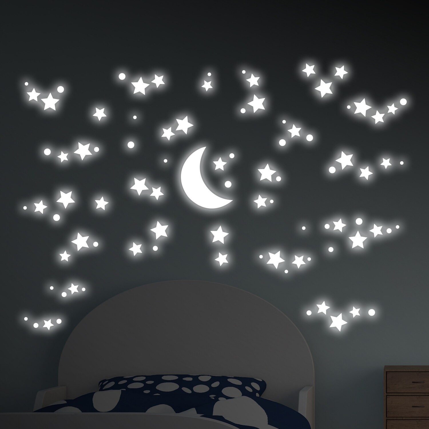 Starry Night Glow in the Dark Wall Sticker