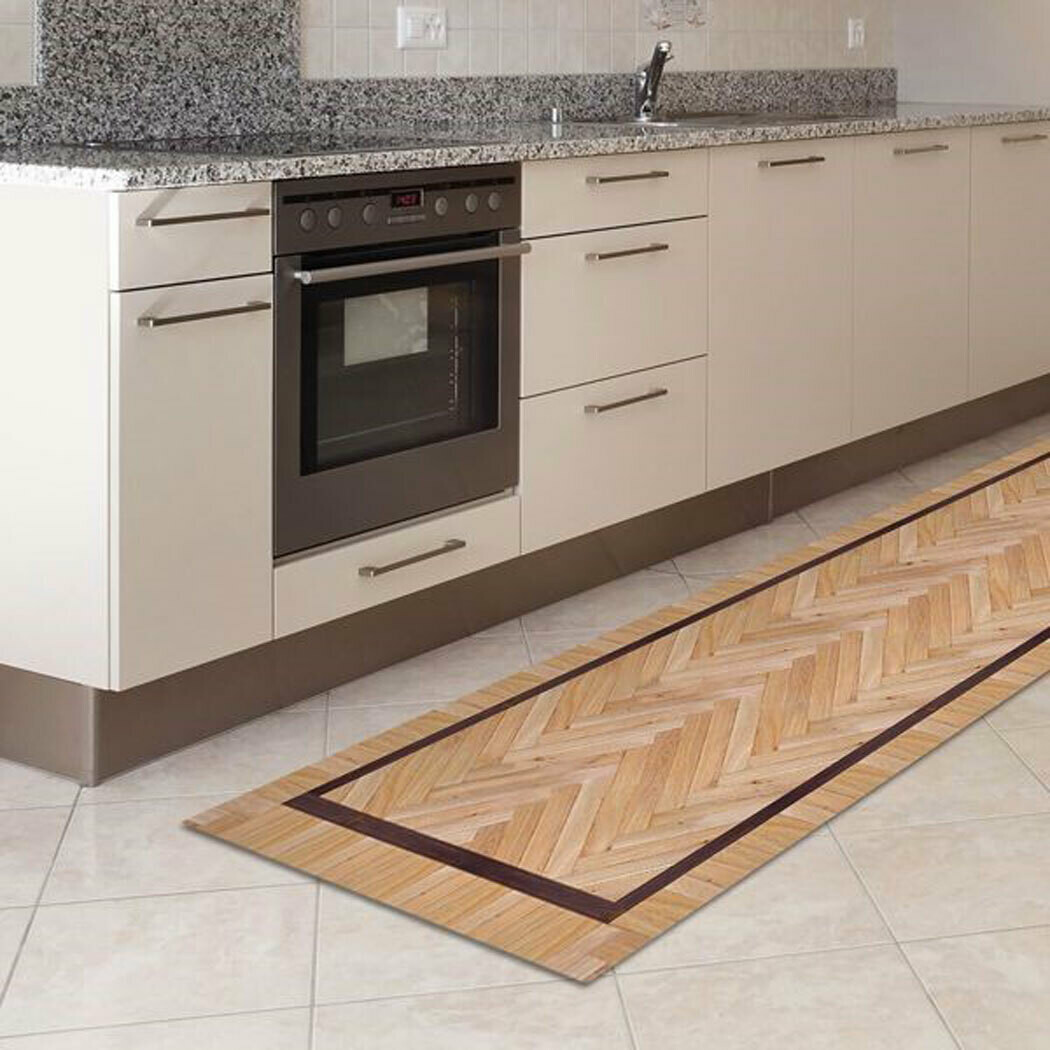 Old Style Parquet Self Adhesive Vinyl Runner