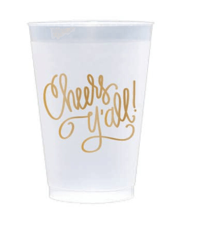 Cheers Y'all! Frosted Cups