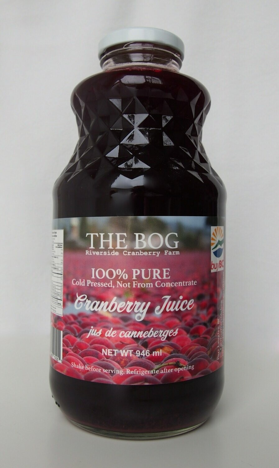 THE BOG 100 PURE COLD PRESSED CRANBERRY JUICE