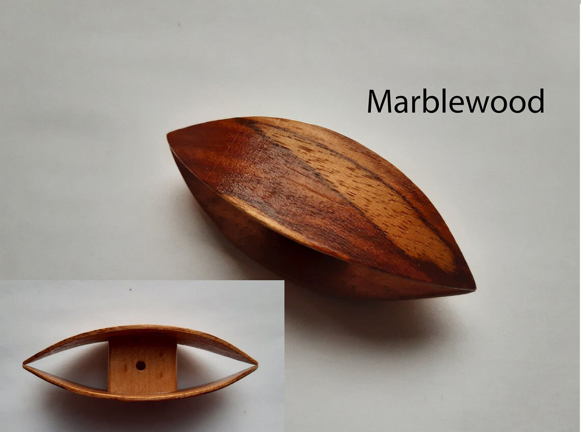 Very Large Tatting Shuttle Marblewood