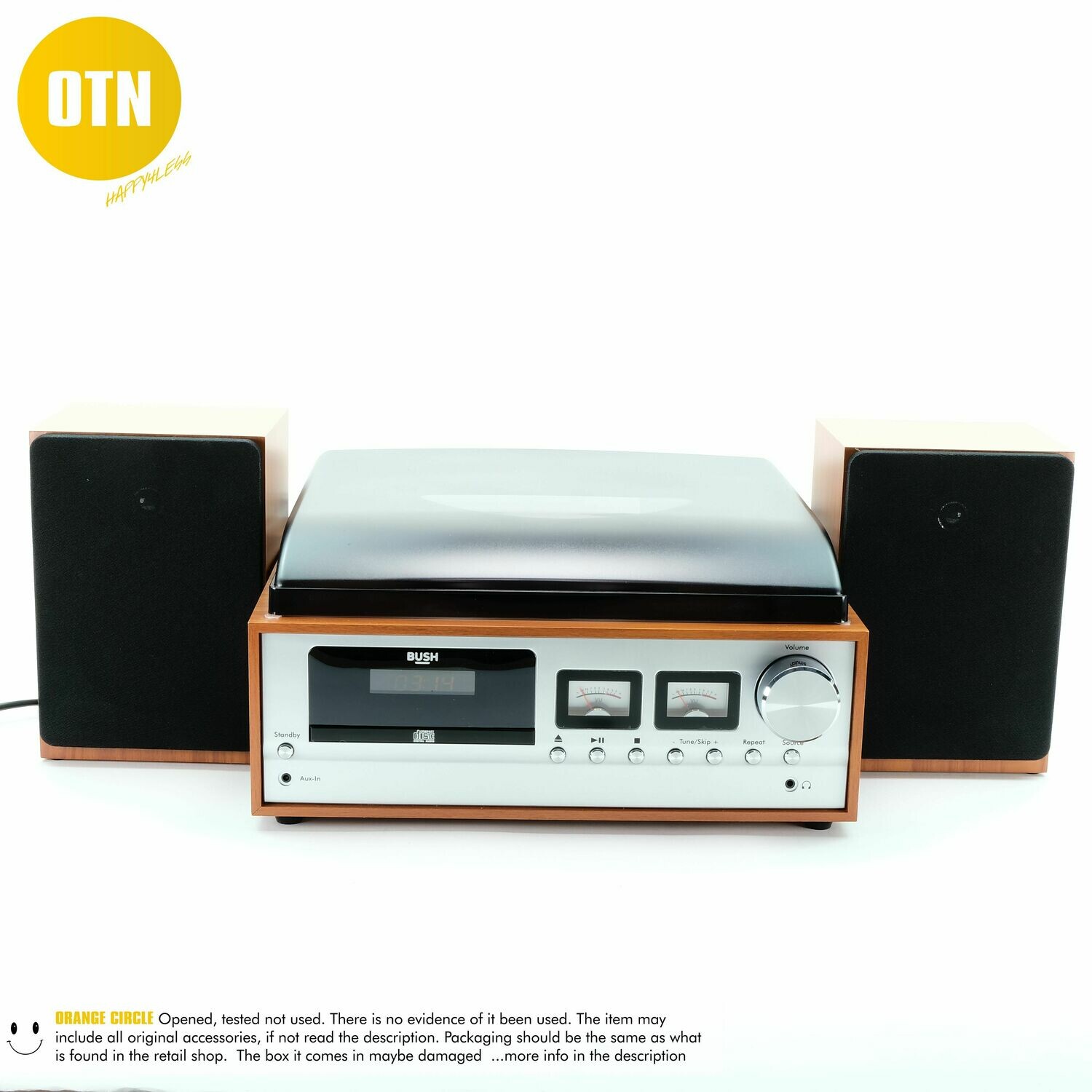 Bush Classic Micro Combo Record Player Wood / Black