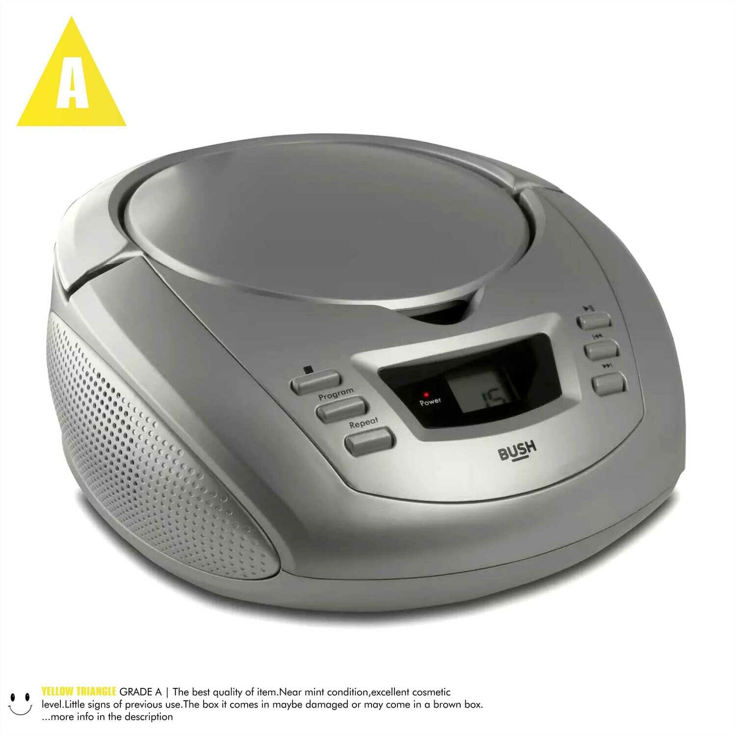 Bush CD Radio Boombox Silver