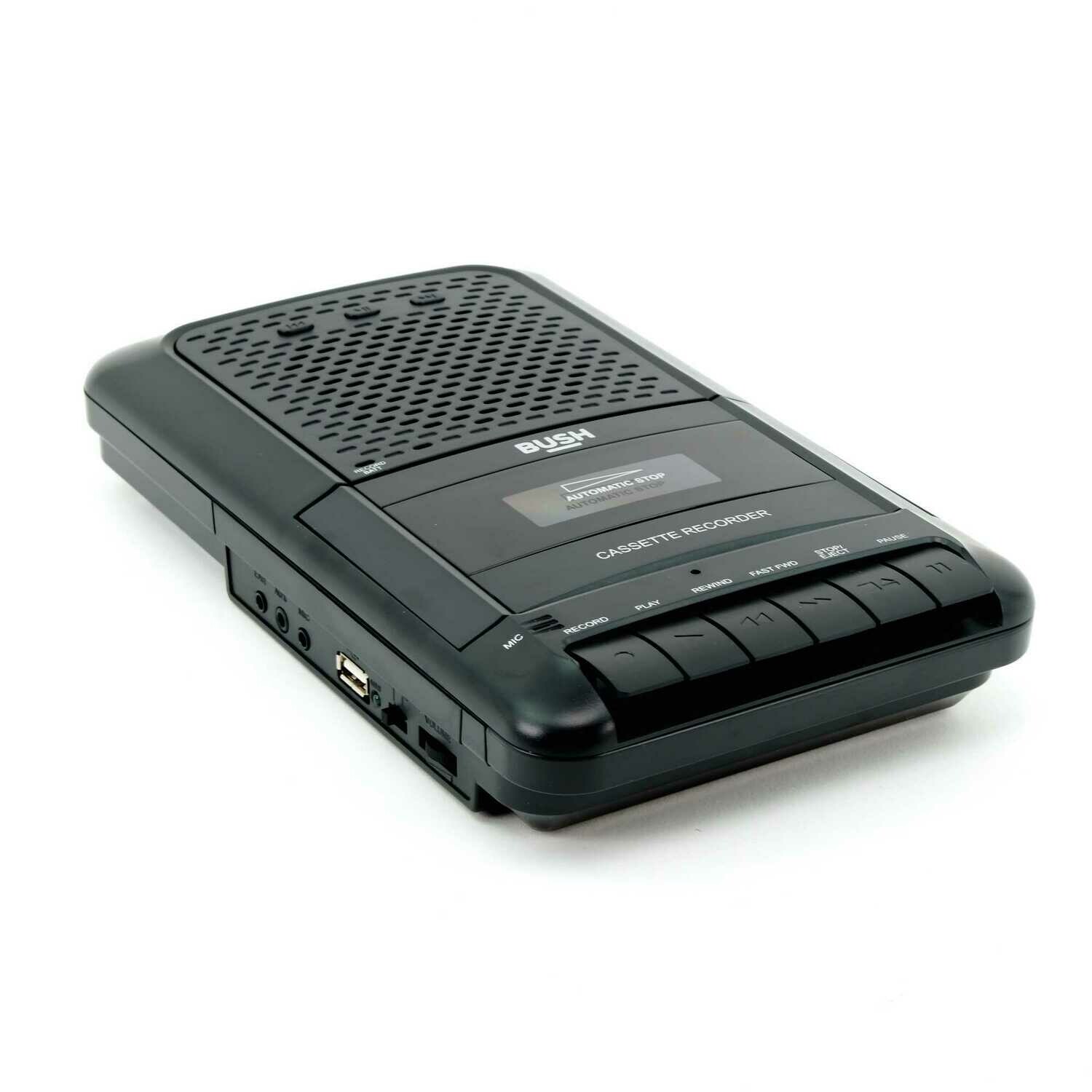 Bush Cassette Player and Recorder Black