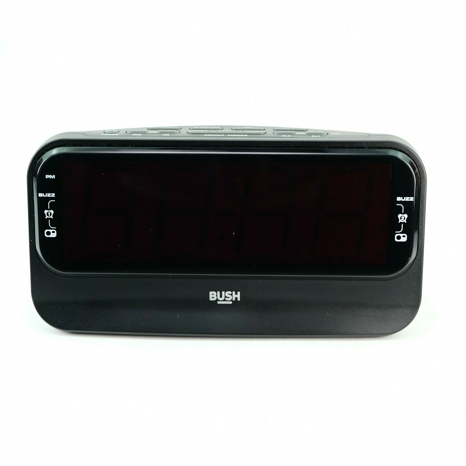 Bush Big LED Alarm Clock Radio Black