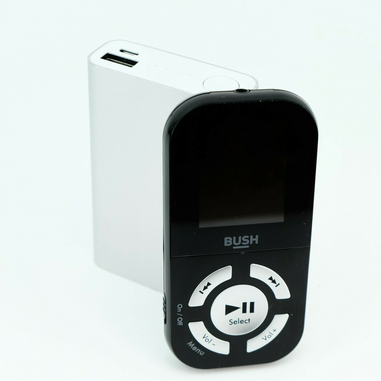 Bush 8GB MP3 Player With Display with Bonus Powerbank