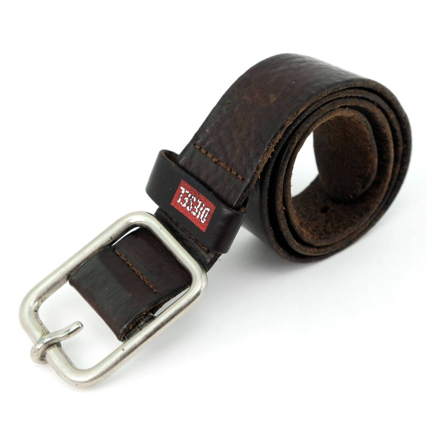 Vintage Diesel Brown Leather Belt for Men`s
