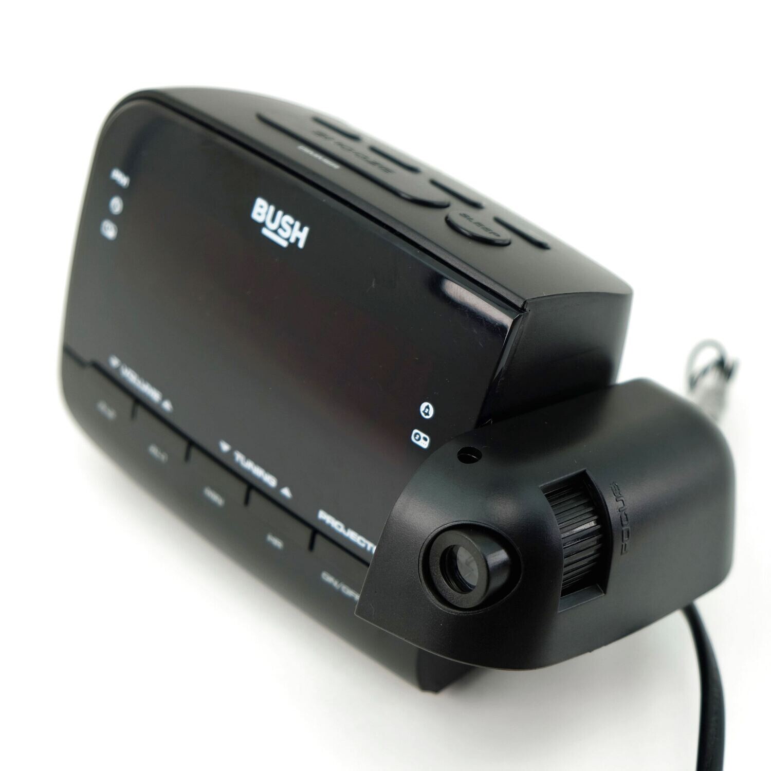 Bush Projection Alarm Clock,AM/FM Radio Black