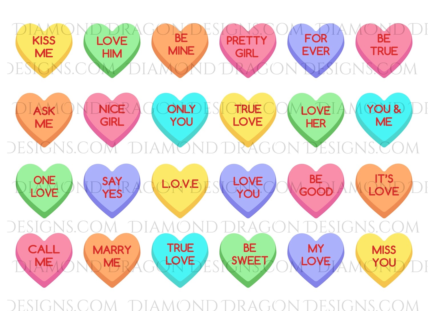 Valentines Anti Valentines, Heart Candy Sayings, Sweethearts, Candy