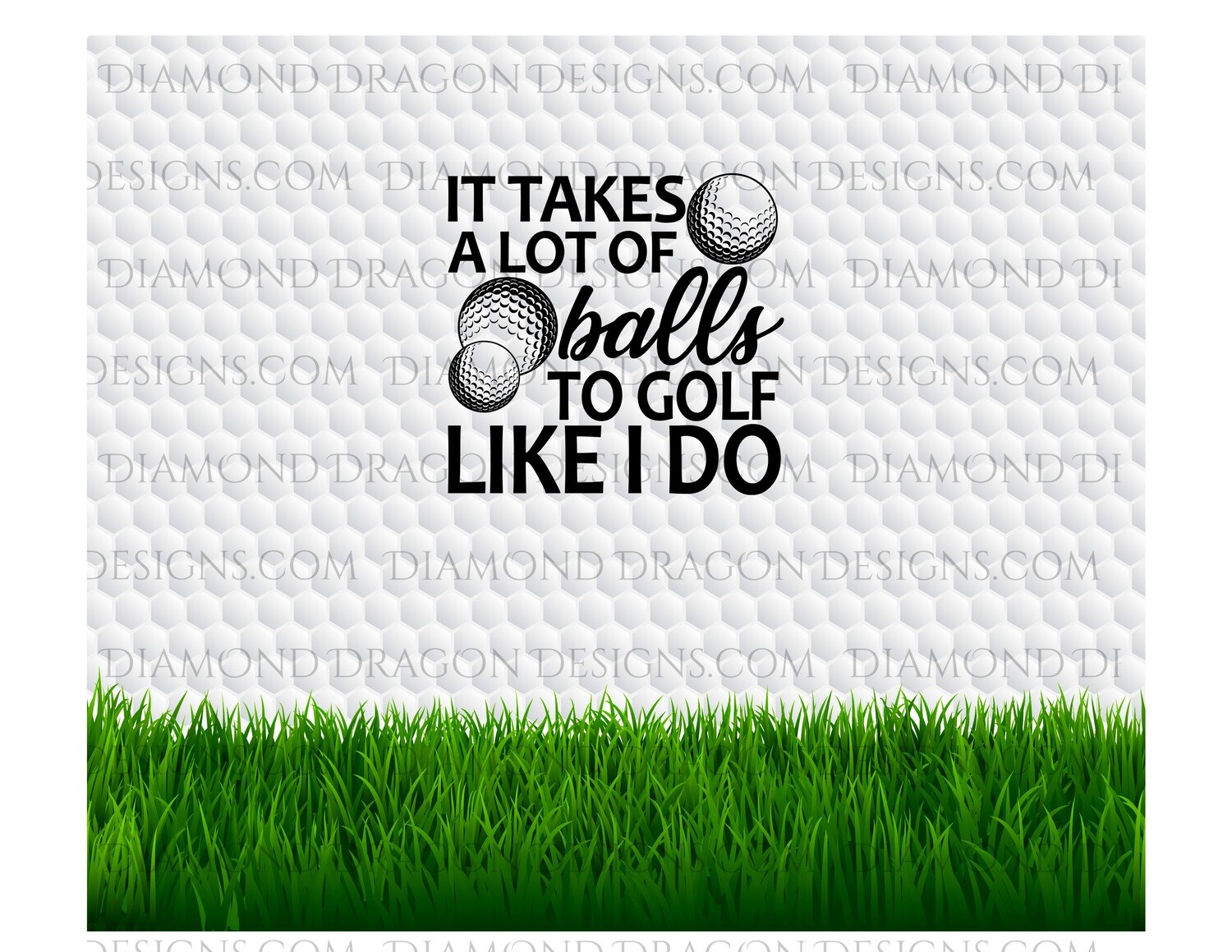 Tumbler Wrap File Golf Ball, Father's Day, Balls, Digital Image