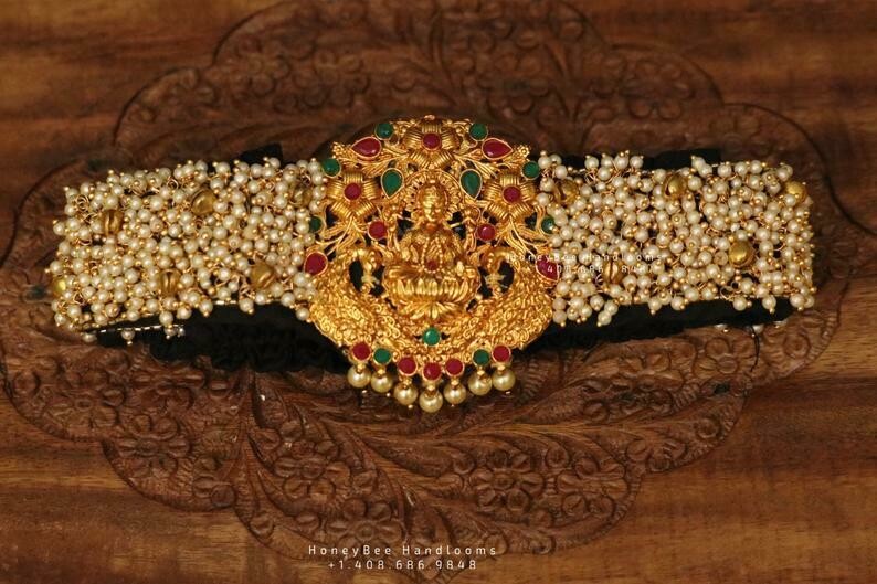 Maggam Work Waistbelt Vaddanam Vadiyanam Saree Belt Sabyasachi