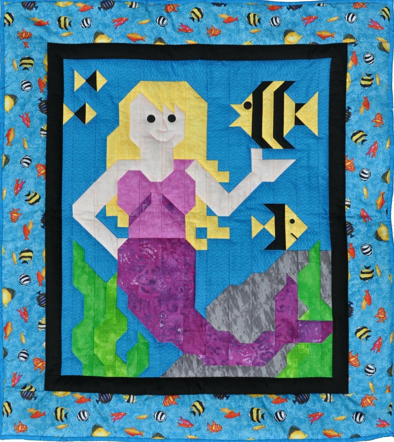 Mermaid Quilt Pattern 3 Sizes PDF