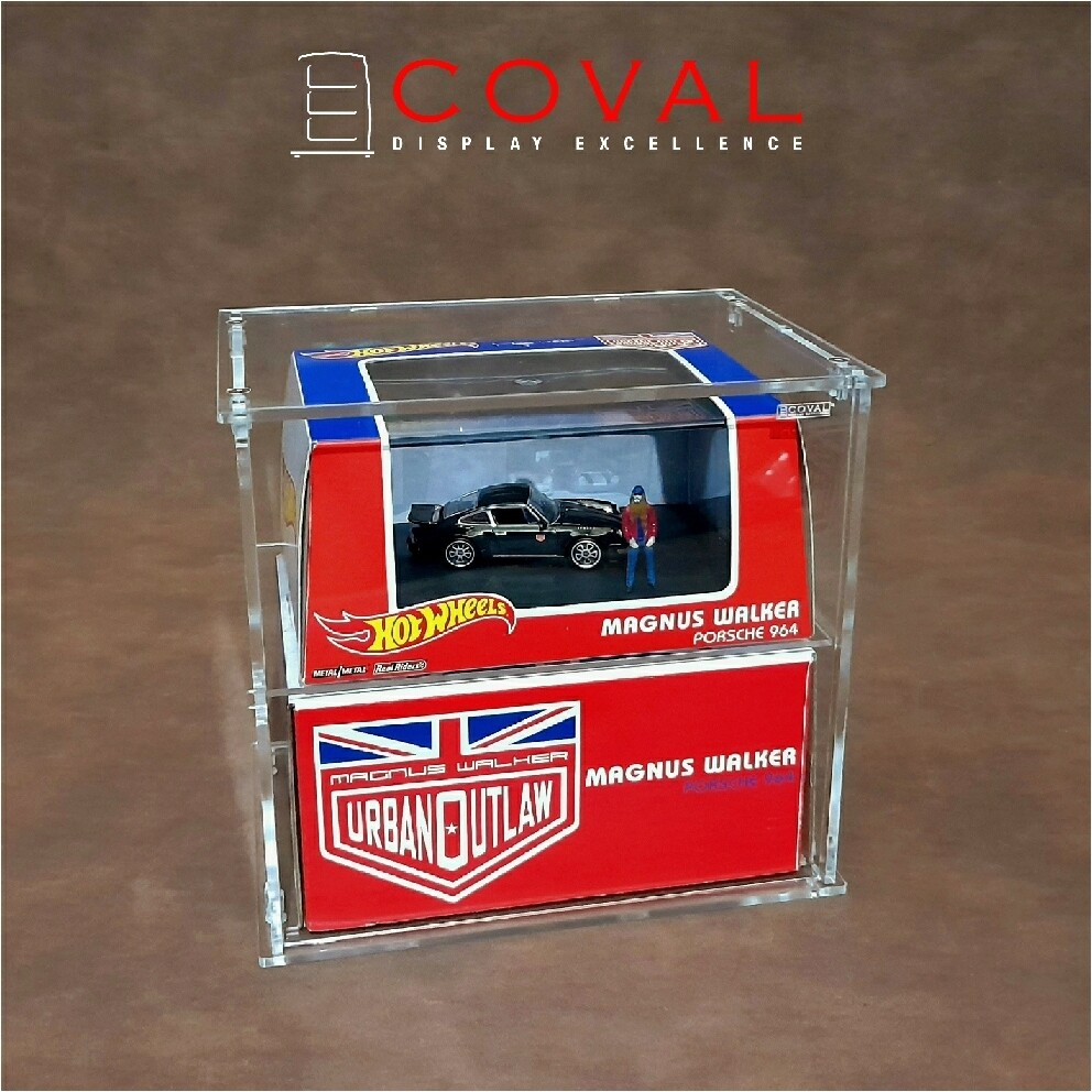 SLP102 Acrylic Display Case for Hot Wheels RLC Boxed Cars and Figures