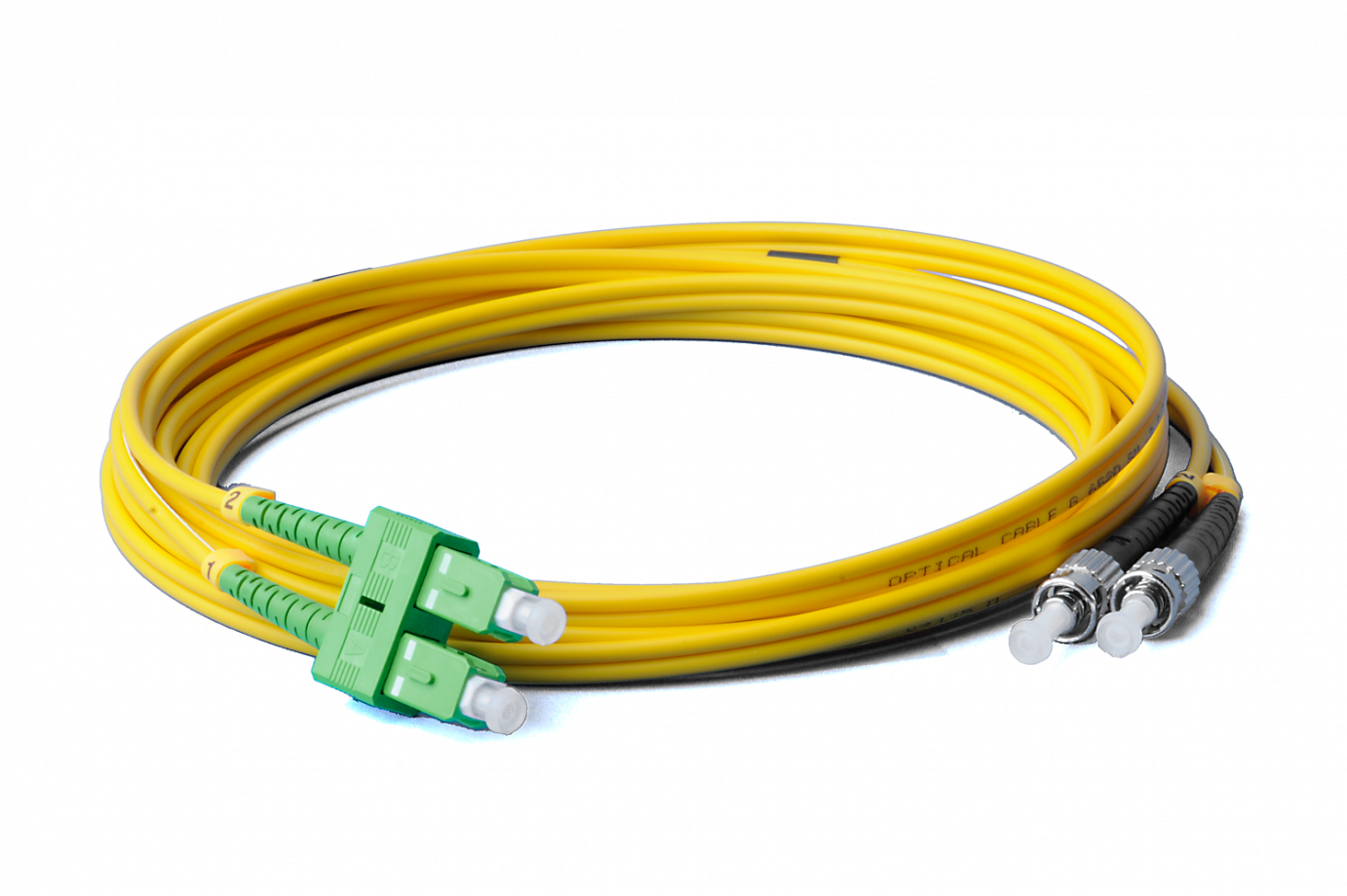 3m ST/UPC-SC/APC Duplex Singlemode OS2 gelb - Shop