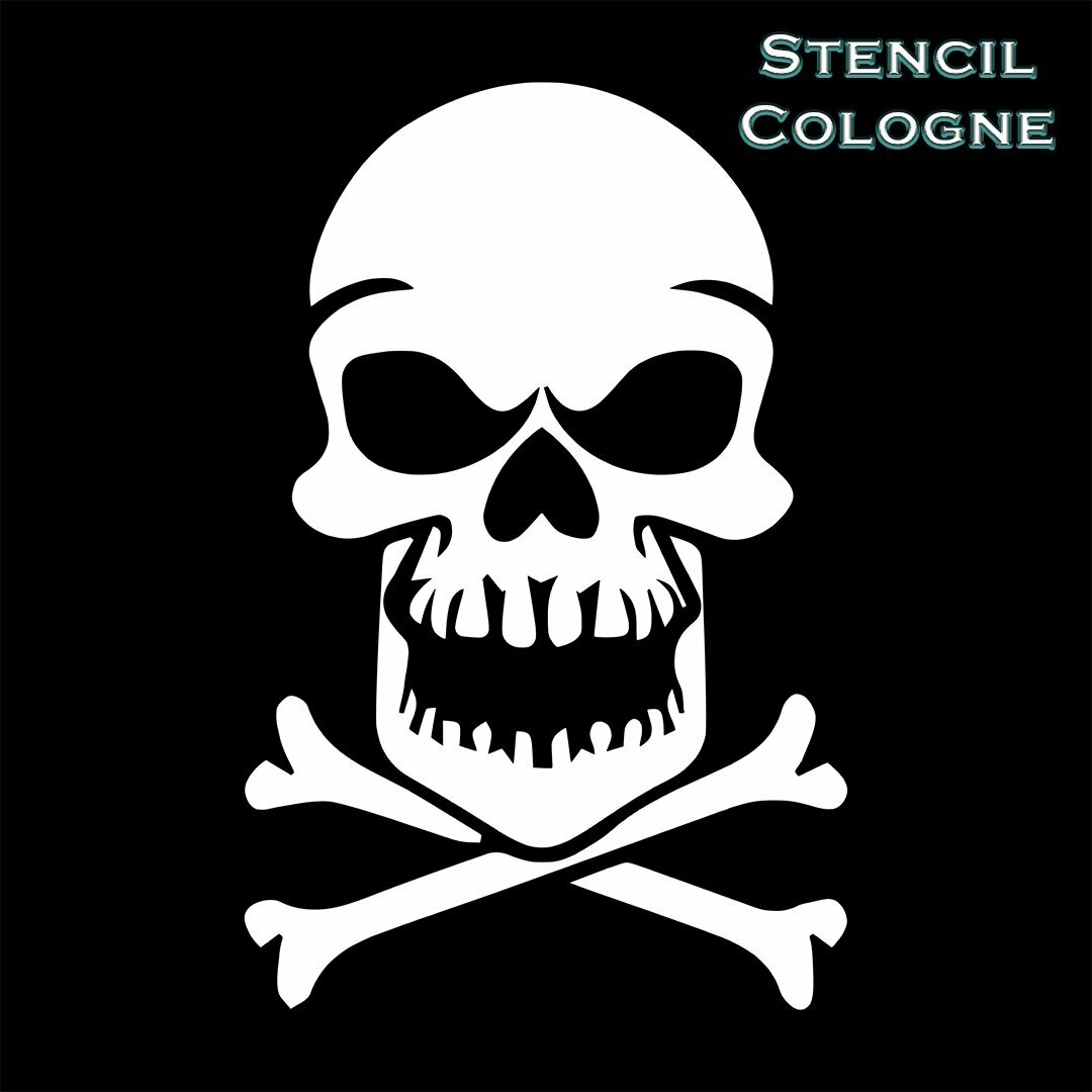 Schablone - Totenkopf