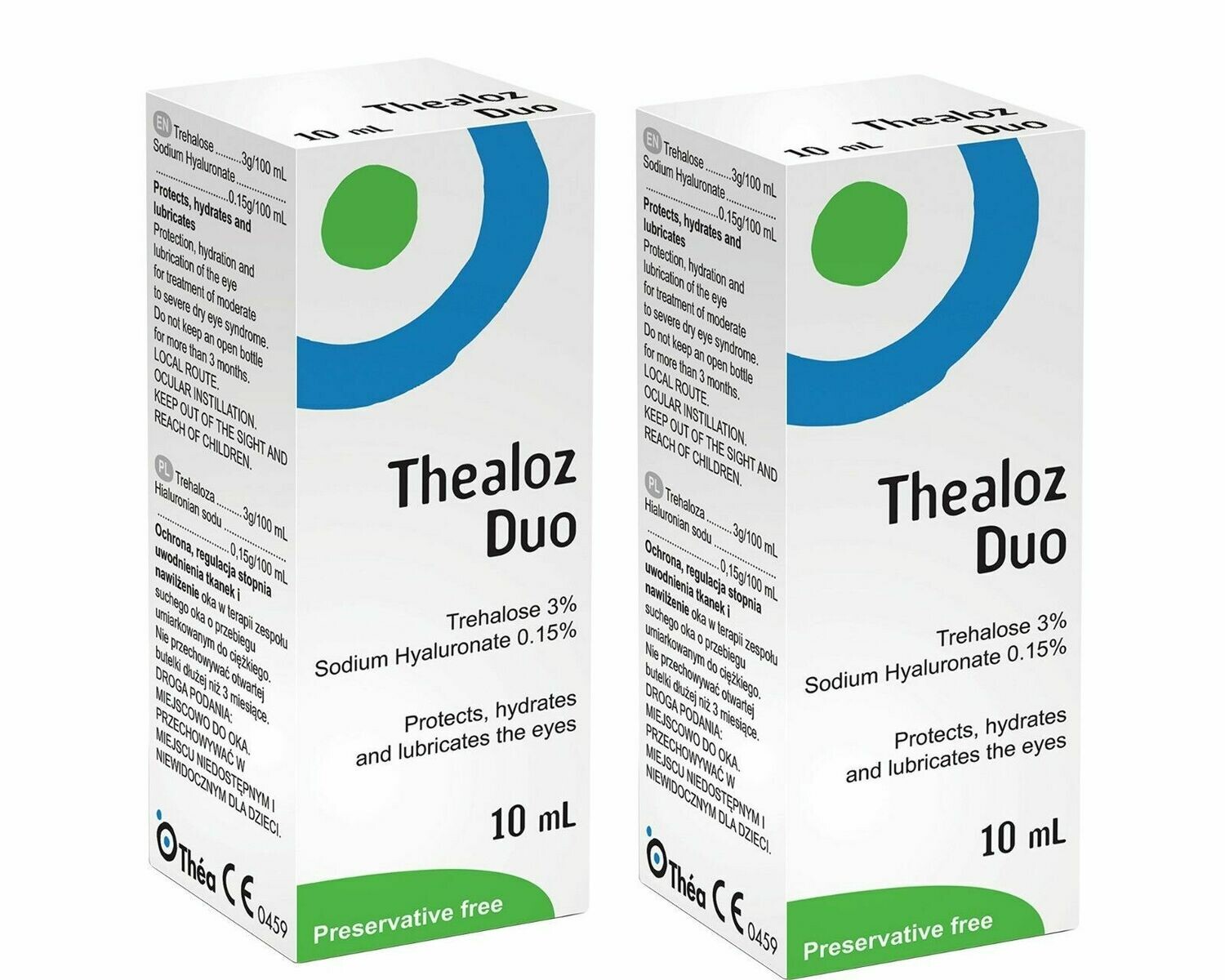 2X Thea Thealoz Duo Preservative Free Eye Drops (10ml)